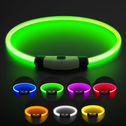 Svietiaci LED obojok Bentech DC213 RGB
