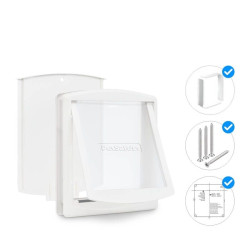 Dvierka pre psy Staywell 760, biele L