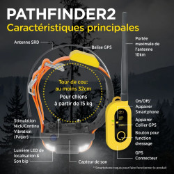 Elektronický výcvikový obojok s GPS Dogtra Pathfinder 2
